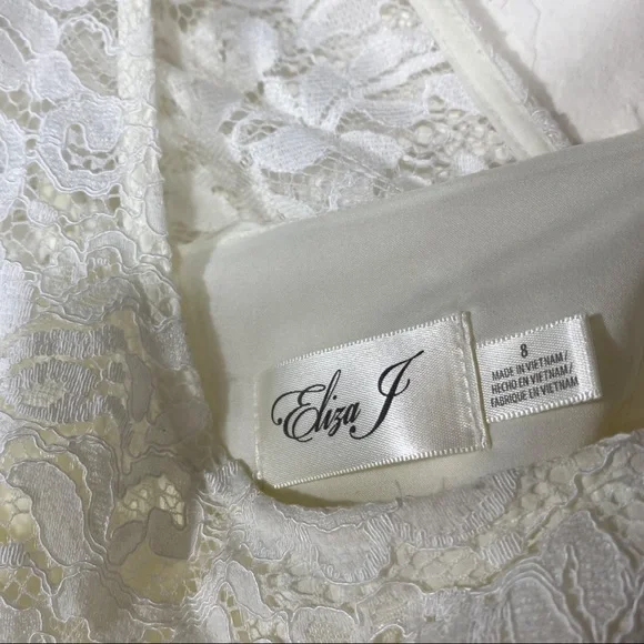 NEW Eliza J Illusion Lace Cocktail Dress - Picture 8 of 8